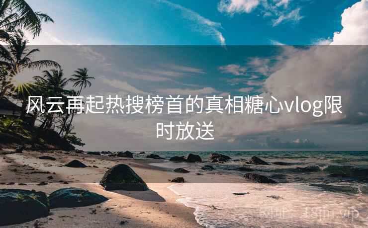 风云再起热搜榜首的真相糖心vlog限时放送