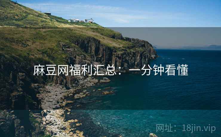 麻豆网福利汇总：一分钟看懂